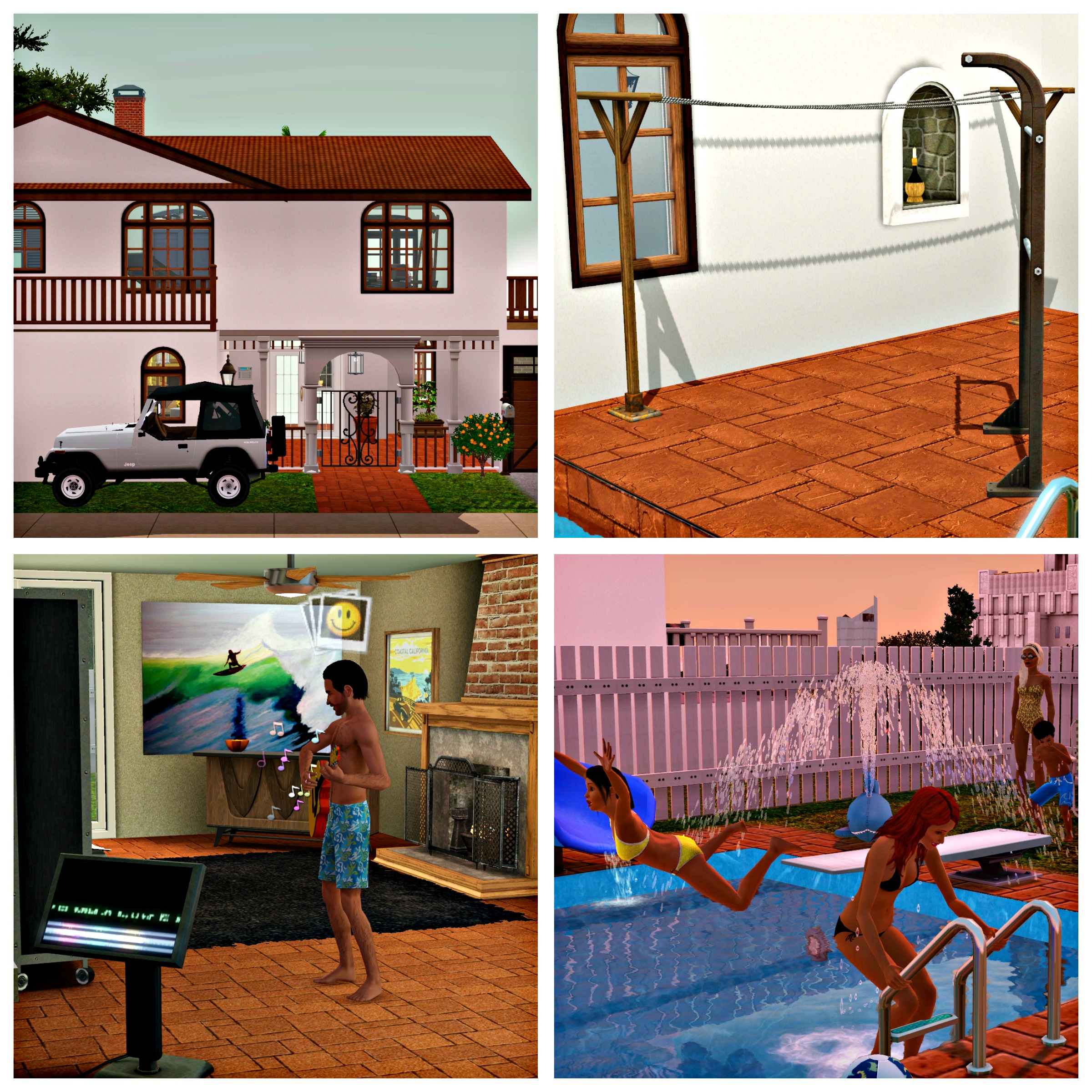 Sims 3 Hot Tub On Roof